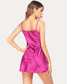 Plus Size Satin Mini Slip Dress