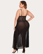 Mesh Maxi Side Slits Dress