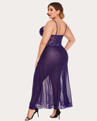 Mesh Maxi Side Slits Dress