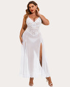 Mesh Maxi Side Slits Dress