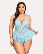 Plus Size Bodysuit Lace Teddy One Piece