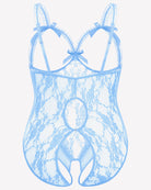 Plus Size Crotchless Exotic Lace Teddies