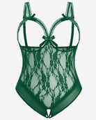 Plus Size Crotchless Exotic Lace Teddies