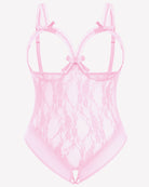 Plus Size Crotchless Exotic Lace Teddies