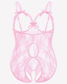 Plus Size Crotchless Exotic Lace Teddies